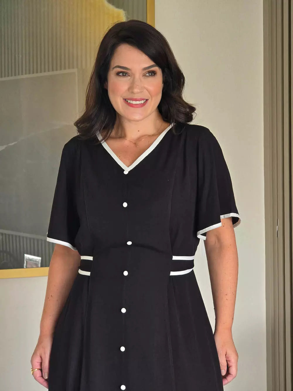 VESTIDO LONGO MANGA GODÊ